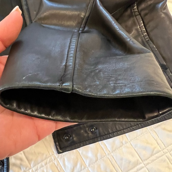 Ralph Lauren Sport Lambskin Leather Bomber size 10 - Picture 9 of 14